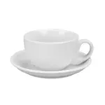 Yanco MA-2 6-Inch Mayor Porcelain Round White Saucer, 36/CS (Cup is Sold Separately)