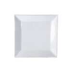 Yanco ML-112 12-Inch Mainland Porcelain Square White Plate, DZ