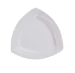 Yanco MM-12-TR 12-Inch Miami Porcelain Triangle White Plate, DZ