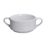 Yanco MM-46 6 Oz 3.875-Inch Miami Porcelain Deep Round White Bouillon Bowl With Handle, 36/CS