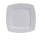 Yanco MM-8-SQ 8-Inch Miami Porcelain Square White Plate, 36/CS