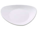 Yanco MO-112 12x10.5-Inch Moderne Melamine Triangle White Plate, DZ
