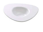 Yanco MO-412 12 Oz Moderne Melamine White Triangle Deep Dessert Plate, DZ