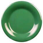 Yanco MS-005GR 5.5-Inch Milestone Melamine Wide Rim Round Green Plate, 48/CS