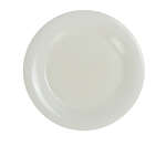 Yanco MS-007IV 7.5-Inch Milestone Melamine Wide Rim Round Ivory Plate, 48/CS