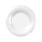Yanco MS-012WT 12-Inch Milestone Melamine Wide Rim Round White Plate, DZ