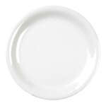 Yanco MS-109WT 9-Inch Milestone Melamine Narrow Rim Round White Plate, 24/CS