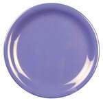 Yanco MS-110BU 10.5-Inch Milestone Melamine Narrow Rim Round Blue Plate, 24/CS