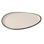 Yanco NA-214, 14x9.75x0.5-Inch Nature Art Oval Plate, 12/Pack