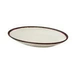 Yanco NA-312, 12x6x1.75-Inch Nature Art Deep Oval Plate, 12/Pack