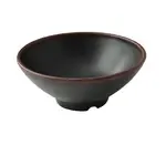 Yanco NA-607BK, 7x2.75-Inch 26 Oz Nature Art Black Ramen Bowl, 36/Pack