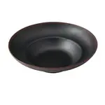 Yanco NA-811BK, 11.13x7x3.25-Inch 20 Oz Nature Art Deep Mediterranean Bowl, Black, 12/Pack