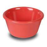 Yanco NC-536RD 2 Oz Milestone Melamine Smooth Orange Red Ramekin, 72/CS