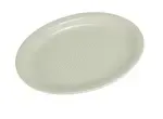 Yanco NR-12 9.5x7.5-Inch Normandy Melamine Round American White Platter With Narrow Rim, 24/CS