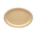 Yanco NS-510T 9.75x6.75-Inch Nessico Melamine Oval Tan Platter With Narrow Rim, 24/CS
