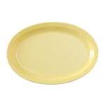 Yanco NS-513Y 13x8.5-Inch Nessico Melamine Oval Yellow Platter With Narrow Rim, DZ