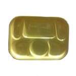 Yanco NS-803Y 13x9.5-Inch Nessico Melamine Deep Round Yellow 6-Compartment Plate, DZ (Discontinued)