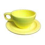 Yanco NS-9015Y 7 Oz 3.75x2.25-Inch Nessico Melamine Deep Round Yellow Ovide Cup, 48/CS