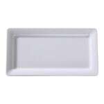 Yanco OK-7013 13x7-Inch Osaka Melamine Rectangular White Plate, DZ