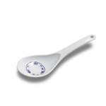 Yanco PO-7008 Peony Melamine Round White Rice Scoop, 72/CS