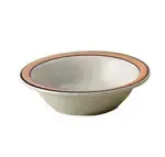 Yanco PR-10Y 13 Oz 6.375-Inch Porto Rico Porcelain Round White Grapefruit Bowl w\Yellow Rim, 36/CS