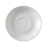 Yanco PS-36 4.5-Inch Piscataway Porcelain Round White Saucer, 36/CS