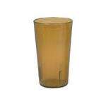 Yanco PT-008A 8 Oz Plastic Amber Tumbler, 72/CS