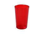 Yanco PT-008R 8 Oz Plastic Red Tumbler, 72/CS