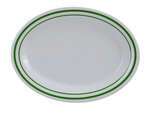 Yanco PT-221 11.5x8x0.75-Inch Pine Tree Melamine Deep Oval White Platter, 24/CS