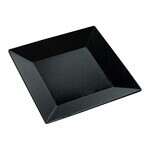 Yanco RM-108BK 8-Inch Rome Melamine Square Black Plate, 48/CS