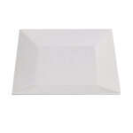 Yanco RM-114 14-Inch Rome Melamine Square White Plate, DZ