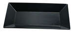 Yanco RM-214BK 14x8-Inch Rome Melamine Rectangular Black Plate, DZ