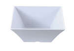 Yanco RM-4109 4 Qt 10x4-Inch Rome Melamine Deep Square White Bowl, DZ