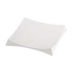 Yanco RM-4209 8.5-Inch Rome Melamine Square White Sushi Plate With Foot, DZ