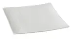Yanco SH-112 12-Inch Shanghai Porcelain Square Bone White Plate, DZ
