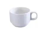 Yanco SI-001 7 Oz 3.375x2.5-Inch Siena Porcelain Round White Coffee/Tea Cup, 36/CS