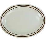 Yanco SS-209 9.5x7.25-Inch Sesame Melamine Oval Beige Platter, 24/CS