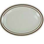 Yanco SS-211 11.5x8-Inch Sesame Melamine Oval Beige Platter, 24/CS