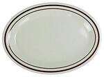 Yanco SS-221 11.5x8x.75-Inch Deep Sesame Melamine Oval Beige Platter, DZ