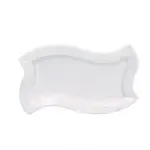 Yanco SST-212 12x6-Inch Porcelain Deep Rectangular Bone White Plate, DZ (Discontinued)