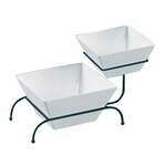 Yanco ST-102BK 19.5x9.5x8.5-Inch Rome Melamine Round Black 2-Tier Stand For RM-409, RM-412, 4/CS (Discontinued)