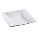Yanco SW-304 2 Oz 3.75-Inch Sea Wave Porcelain Rectangular Bone White Dessert Dish, 48/CS