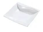 Yanco SW-305 4 Oz 5-Inch Sea Wave Porcelain Rectangular Bone White Fruit Bowl, 36/CS
