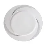 Yanco UR-110 10.5-Inch Urban Line Porcelain Round Bone White Plate, DZ
