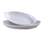 Yanco VE-409 8.5x5-Inch 8 Oz Venice Melamine Oval Deep Plate, 24/CS