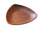 Yanco WD-608 9x1.25 H-Inch 20 Oz Melamine Wooden Look Triangular Deep Plate, 48/CS
