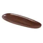 Yanco WL-212, 12x4.25x1.12-Inch Woodland Oval Plate, 24/Pack