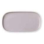 Yanco DM-310, 10x5.5x0.87-Inch Porcelain Rectangular Plate with Upright Rim, 24/CS