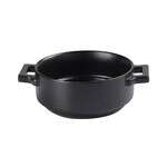 Yanco NB-907, 20 Oz 7.5x5.75x2.25-Inch Ceramic Round Bake Plate with Handle, 12/CS